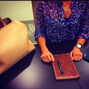 Gorgeous DVF Purple Silk Blouse